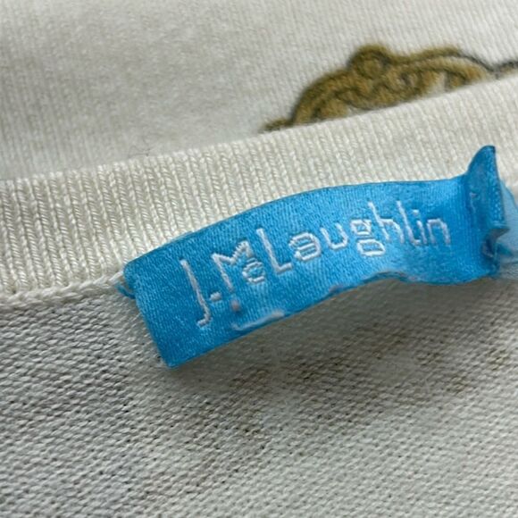 J. McLaughlin Casual Blouse Top shirt line long sleeve Women size small - Picture 6 of 7